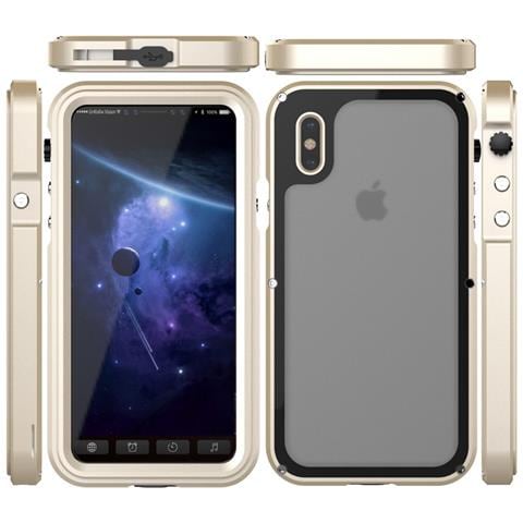 Iphone E X Xs Oro Shell Impermeabile Antiurto - Foto 1