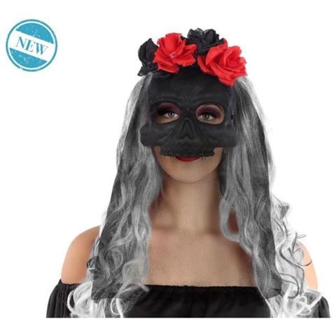 Maschera Di Halloween Muerte - Nero - Adulto - Foto 1