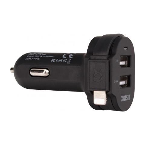 20426, Auto, Smartphone, Tablet, Accendisigari, USB, Nero, 1A, 2,1A - Foto 5