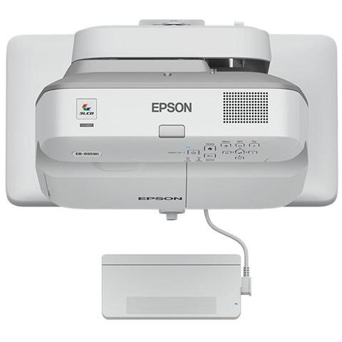 Videoproiettore EB-695Wi 3LCD 3500 ANSI lumen Rapporto di Contrasto 300:1 WXGA 1280 x 800 Pixel Colore Grigio / Bianco - Foto 1