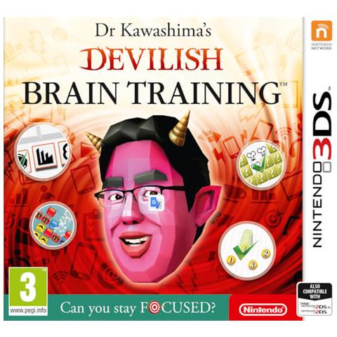Dr Kawashima's Devilish Brain Training: Can You Stay Focused? , 3DS Basic 3DS videogioco - Foto 1