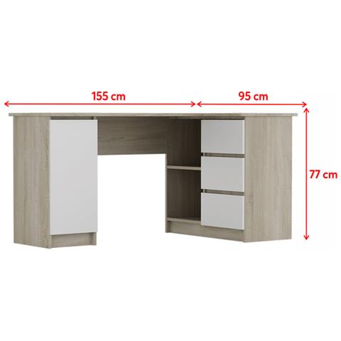 90 x 77 x 50 Selsey Scrivania 