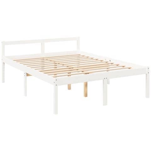 Letto per Anziani 150x200 cm King in Legno Massello di Pino - Foto 2