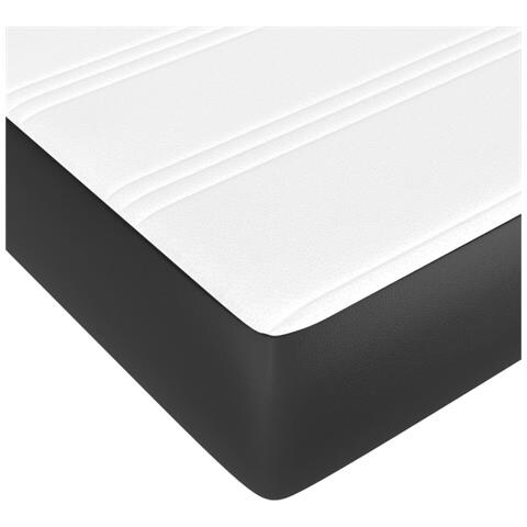 Materasso A Molle Insacchettate Nero 90x200x20 Cm In Similpelle - Foto 6