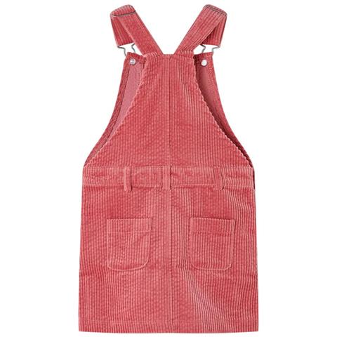 Abito Scamiciato Da Bambina Velluto A Coste Rosa 140 - Foto 2