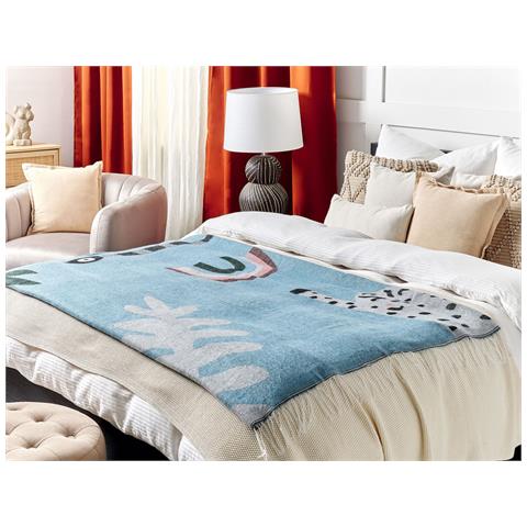 Coperta Limgha 130 X 170 Cm Blu - Foto 1