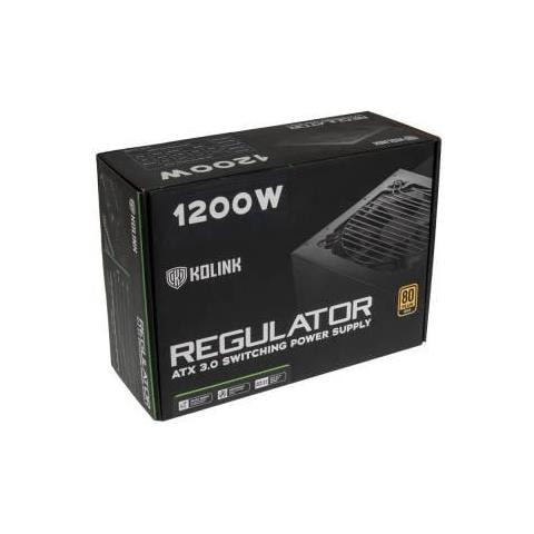 Alimentatore PC REGULATOR 80 PLUS Gold Potenza 1200 W ATX Modulare Colore Nero - Foto 1