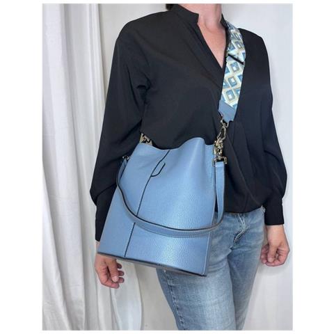 Borsa A Tracolla Venezia - Nero - Pelle Di Vitello Dollaro - 24x16,5x27,5 Cm - Foto 3