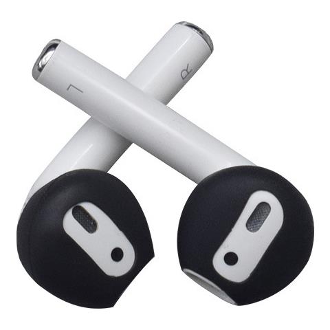 Copri Auricolari In Silicone Per Airpods 1/2 Generazione Black - Foto 1