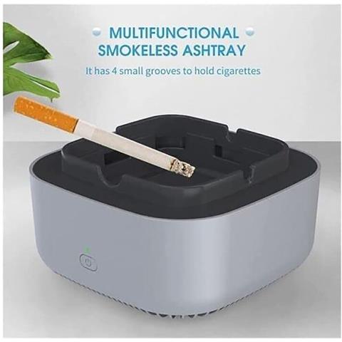 Posacenere Aspirafumo Sigarette Odori Aspiratore Elettrico Ceneriera Salute - Foto 2