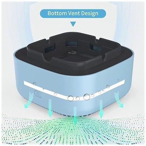 Posacenere Aspirafumo Sigarette Odori Aspiratore Elettrico Ceneriera Salute - Foto 3