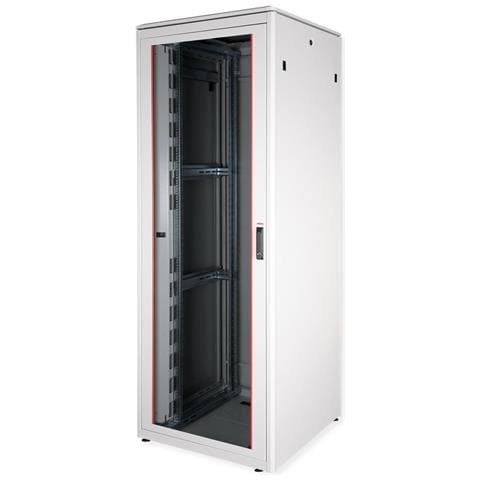 Roline 19 Zoll Netzwerkschrank Pro 47 He 800x800 Bxt Glastr Grau (26.21.0070) - Foto 1
