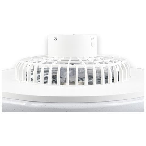 Plafoniera Lampadario Led Effetto Stellato 40w Con Termoventilatore Integrato Aria Calda E Fredda Visby - Foto 2