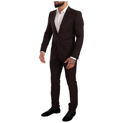 Abito Slim Fit Martini In Lana Bordeaux - It44 - Xs - Foto 2