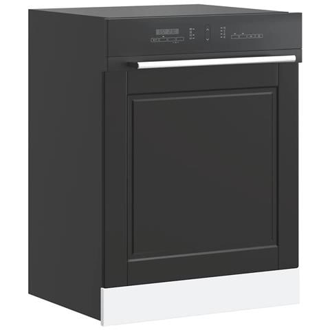 Pannello Lavastoviglie Porto Nero 60x1,5x67 Cm In Truciolato - Foto 1