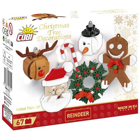 Decorazioni per l'albero di Natale - Renna con il naso rosso - Foto 2