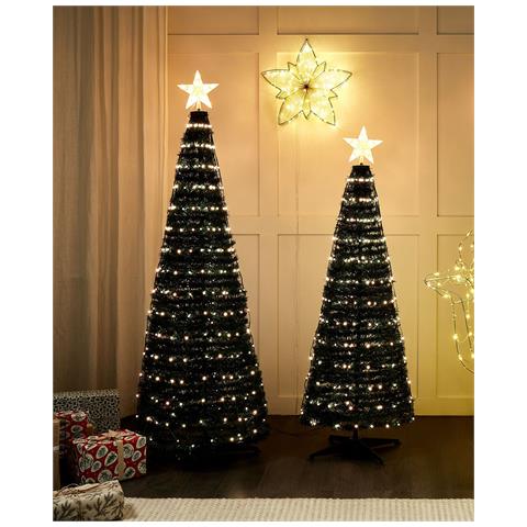Albero Di Natale Con Luci A Led E App Multicolore 160 Cm Saarloq - Foto 1