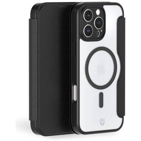 Custodia Protettiva Per Iphone 16 Pro Max Folio Rinforzata Magsafe, Nero - Foto 1