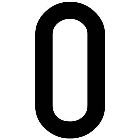 Busta 10 Lettere Adesive ''o'' Per Targa Ripetitrice - Foto 1