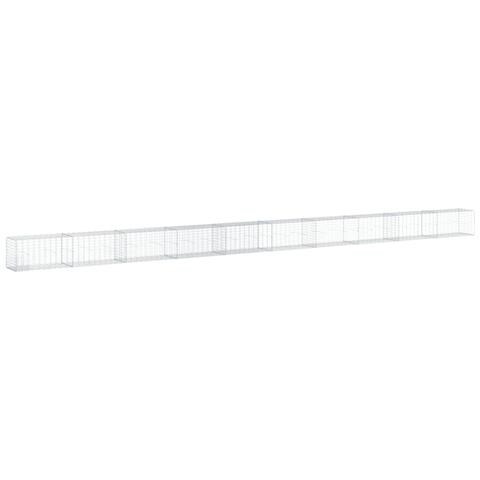 Cesto Gabbione Con Copertura 1000x50x50 Cm In Ferro Zincato - Foto 2