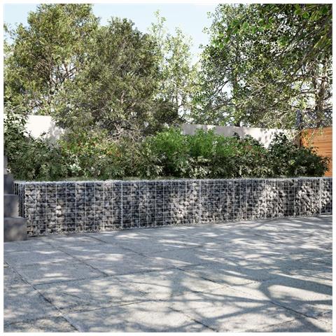 Cesto Gabbione Con Copertura 1000x50x50 Cm In Ferro Zincato - Foto 1