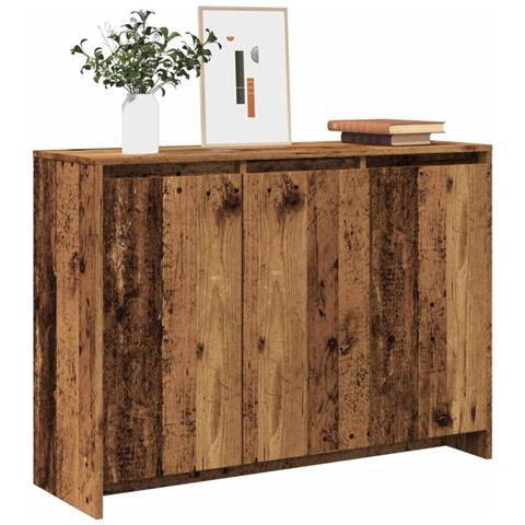 Credenza Legno Antico 102x35x55 Cm In Truciolato - Foto 1