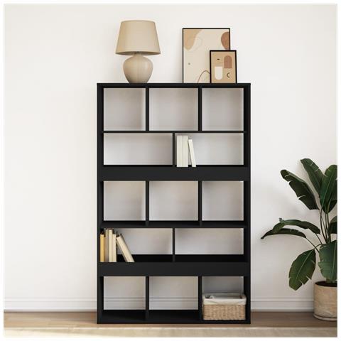 Libreria Nera 100x33x156,5 Cm In Truciolato - Foto 3