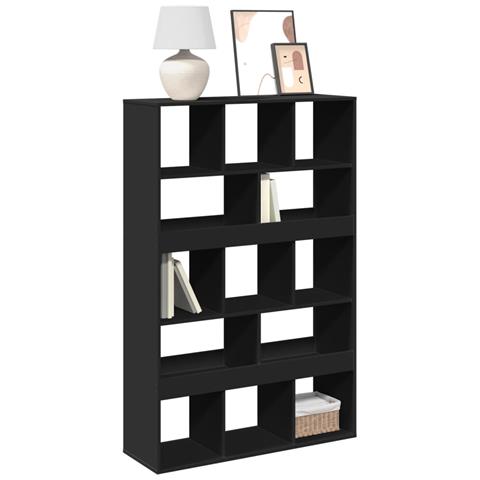Libreria Nera 100x33x156,5 Cm In Truciolato - Foto 1