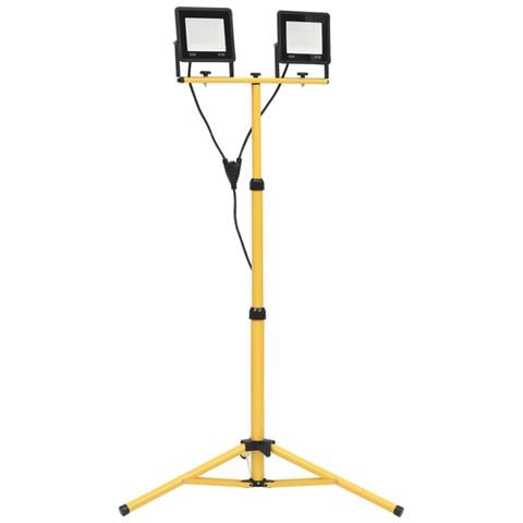 Faretto A Led Con Treppiede 2x50 W Bianco Freddo - Foto 1