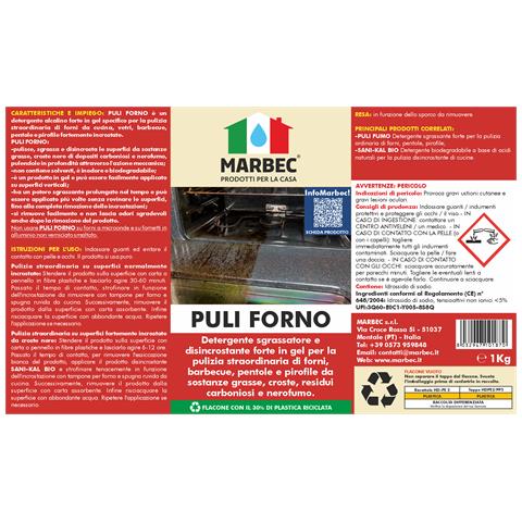 Detergente Gel Sgrassatore Disincrostante Forni Barbecue Pentole Puli Forno® - 1kgx6pz - Foto 2