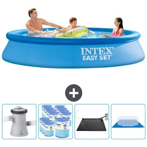 Piscina Fuori Terra - In Giro - 305x305x61 Cm - Blu - Include Accessori Coordinati Cb91 - Foto 1