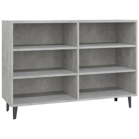 Lusso Casadino -  Credenza Grigio Cemento 103,5x35x70 Cm In Legno Multistrato - Foto 1