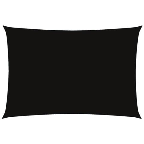 Parasole A Vela Oxford Rettangolare 2x4 M Nero - Foto 1