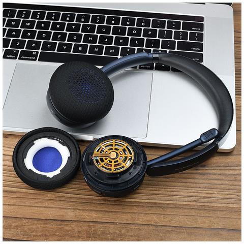 2 Cuscinetti Di Ricambio Compatibili Con Anker Powerconf H700, H500 - Rete Da Calcio + Memory Foam - Foto 3