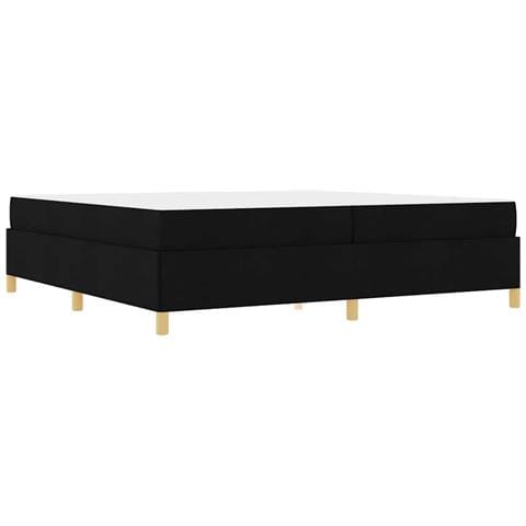 Letto a molle Nero e Bianco e Nero 200 x 200 cm Tessuto - Foto 1
