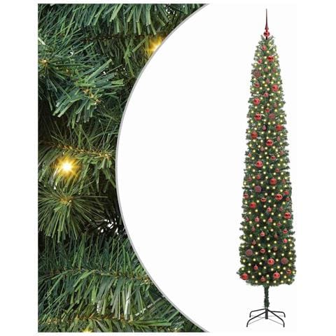 Albero di Natale artificiale con 300 LED Verde 270 cm - Foto 1