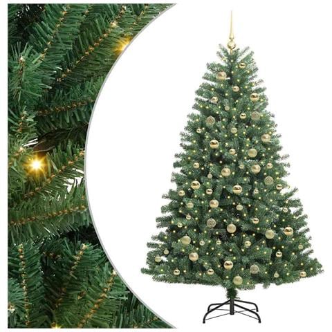 Albero di Natale Artificiale con Rami Pieghevoli Verde 180 cm - Foto 1