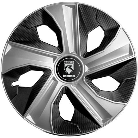 Set 4 Copricerchi 16'' Blade Argento Opaco /carbon Texture Nera Lucida - Foto 1