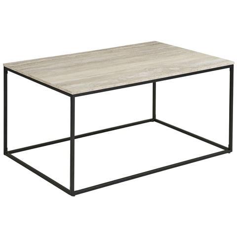 Tavolino Vita-beige-metallo-60x90x45 Cm - Foto 1
