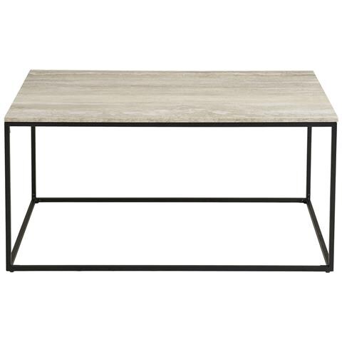 Tavolino Vita-beige-metallo-60x90x45 Cm - Foto 2