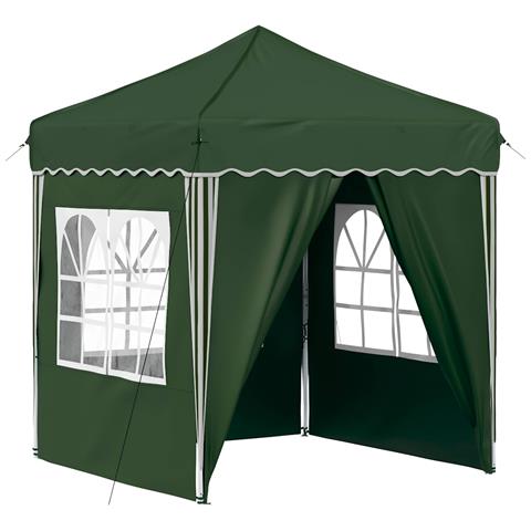 Tenda per feste a pop-up 195 x 195 x 245 cm Verde - Foto 1