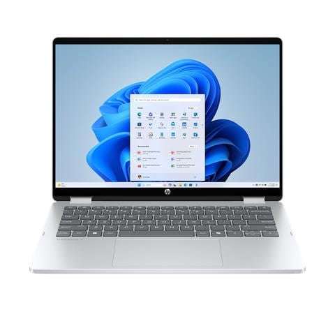 OmniBook 5 Flip 2-in-1 Laptop 14-fp0000nlx Intel Core 3 100U 35,6 cm (14") Touch screen 2K 8 GB LPDDR5-SDRAM 512 GB SSD Wi-Fi 6 (802.11ax) Windows 11 Home Argento - Foto 1