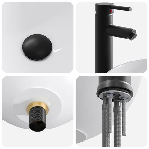 Set di mobili per il bagno Legno antico Legno ingegnerizzato - Foto 10