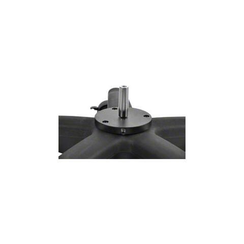 Robusto Stativo a Rotelle per Vento Macchina Altezza Max 110 cm Nero 17364 - Foto 1