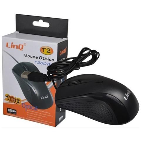 Mouse Ottico Usb 2,0 Black 1200 Dpi Cavo 1,5 Mt - Foto 4