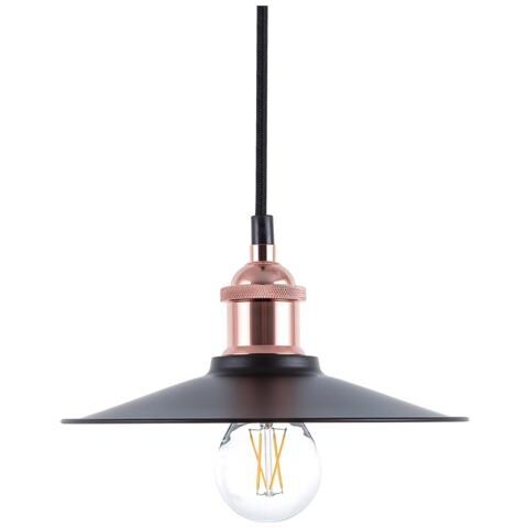 Lampadario In Metallo Color Nero-rame Swift S - Foto 1