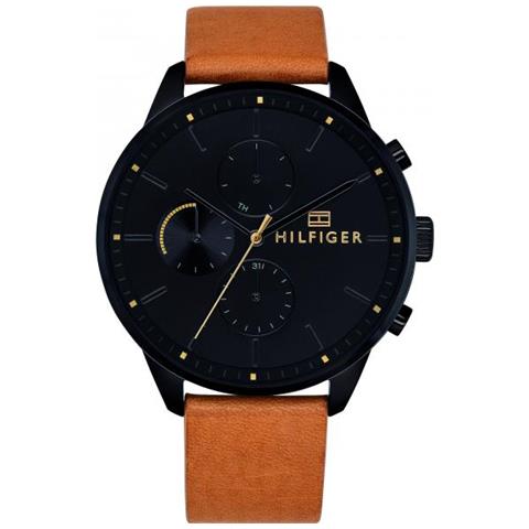 Orologio Uomo Tommy Hilfiger Chase Multi Pelle Ip Black Thw1791486 - Foto 1