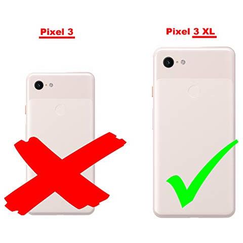 Custodia Compatibile Con Google Pixel 3 Xl In Nero Di Notte - Coperchio Protettiva Con Chiusura Magnetica, Funzione Stand E Tasca Per Le Carte - Foto 2