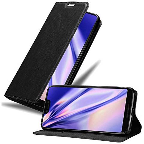 Custodia Compatibile Con Google Pixel 3 Xl In Nero Di Notte - Coperchio Protettiva Con Chiusura Magnetica, Funzione Stand E Tasca Per Le Carte - Foto 1