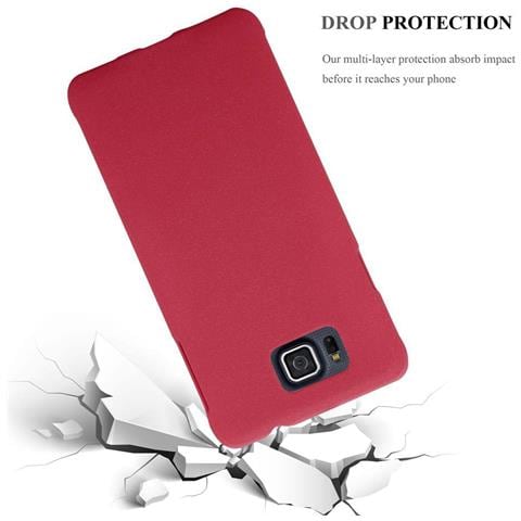Custodia Compatibile Con Samsung Galaxy Alpha In Frosty Rosso - Hard Case Coperchio Protettivo In Frosted Look Contro I Graffi E Gli Urti - Foto 8
